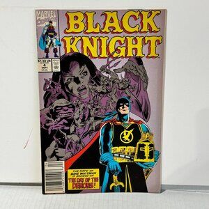 Black Knight Issue #4 Sept 1990 Marvel Comic Book